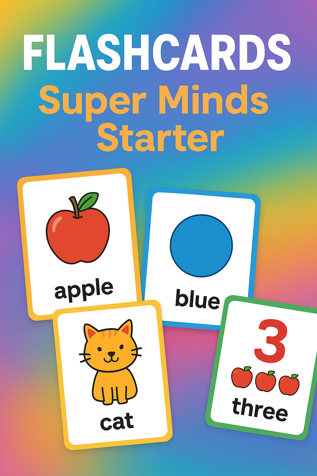 فلش کارت Super Minds Starter | آموزش لغات انگلیسی کودکان